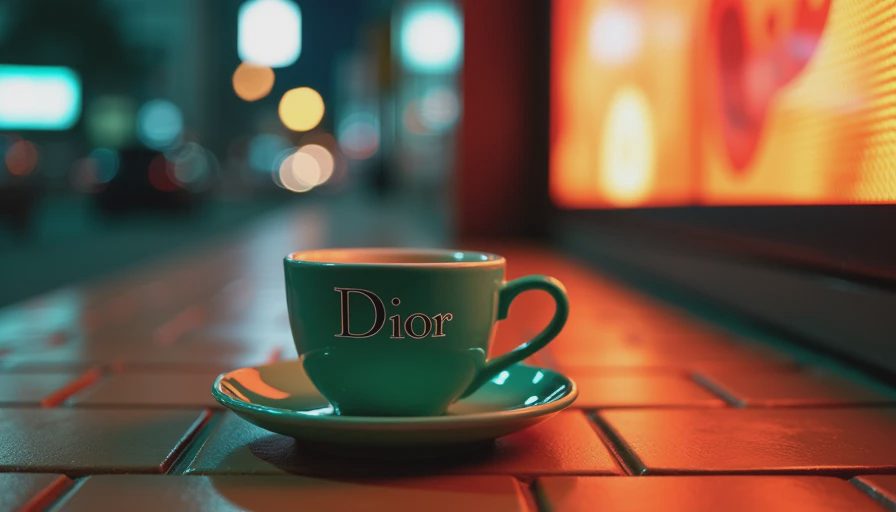 Illustration for café dior miami